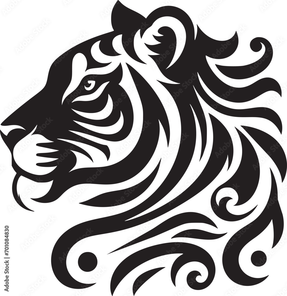 Obraz premium Tribal Tiger Art