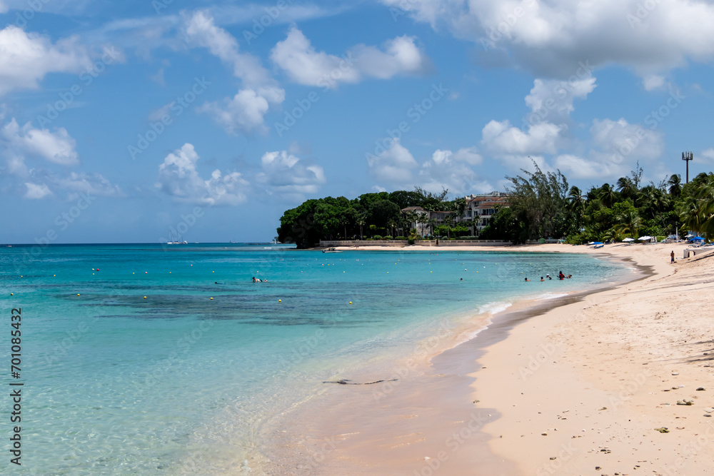 View of Paynes Bay Beach (Barbados).