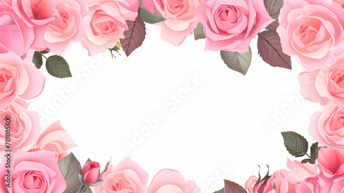 Floral frame with decorative flowers, decorative flower background pattern, floral border background