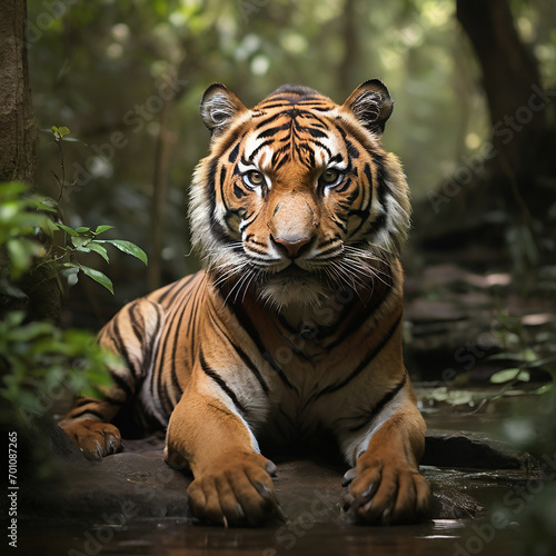 The Secrets of the Bengal Tiger's Majesty and Stealth generative ai