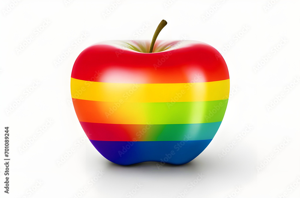 Obraz premium Rainbow Apple Radiance
