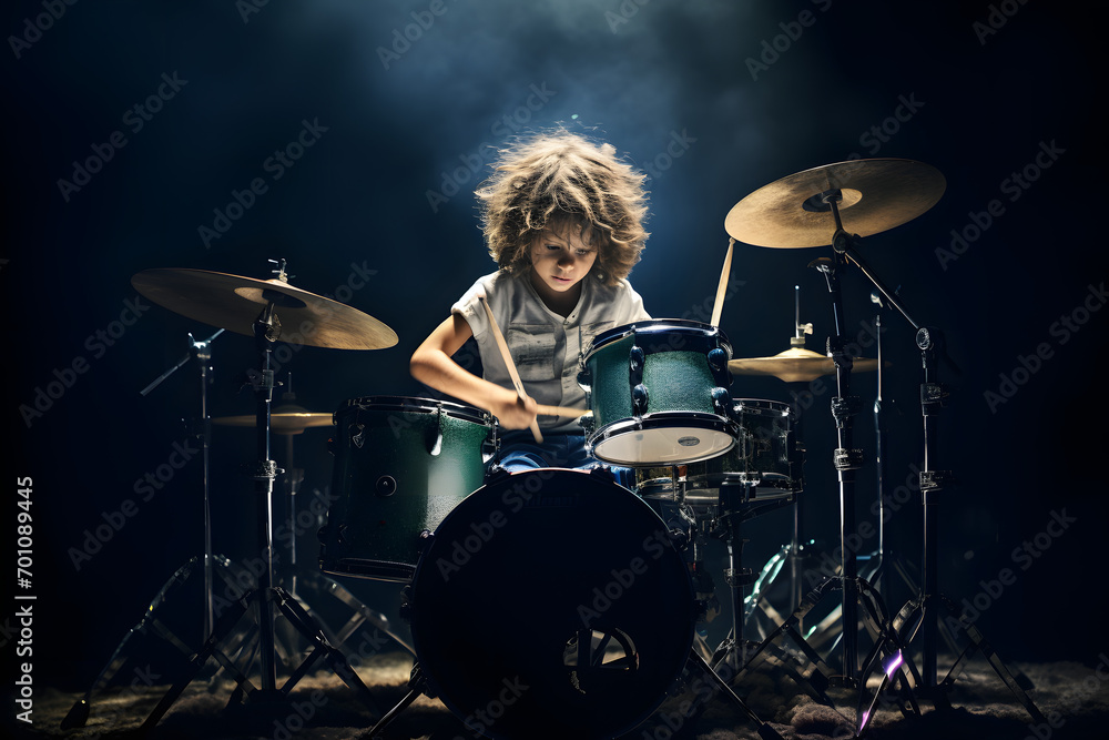 Fototapeta premium drummer kid, kid, drum, music, drum beat, percussion, music performance, kids