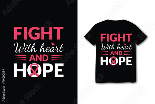 Empowering Breast Cancer Awareness T-Shirt with Inspirational Message, typography T-shirt design