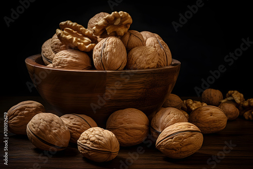 cracked walnut, walnut, nuts, super food, food, healthy, nut