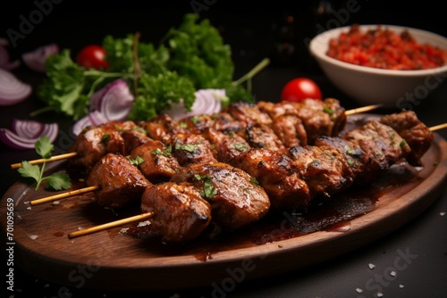 Spice sensation Fried shish kebab, chicken or pork, seasoned to perfection.