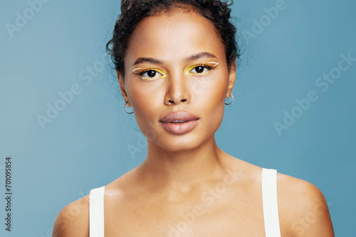 Woman african american portrait beauty smile skin lifestyle