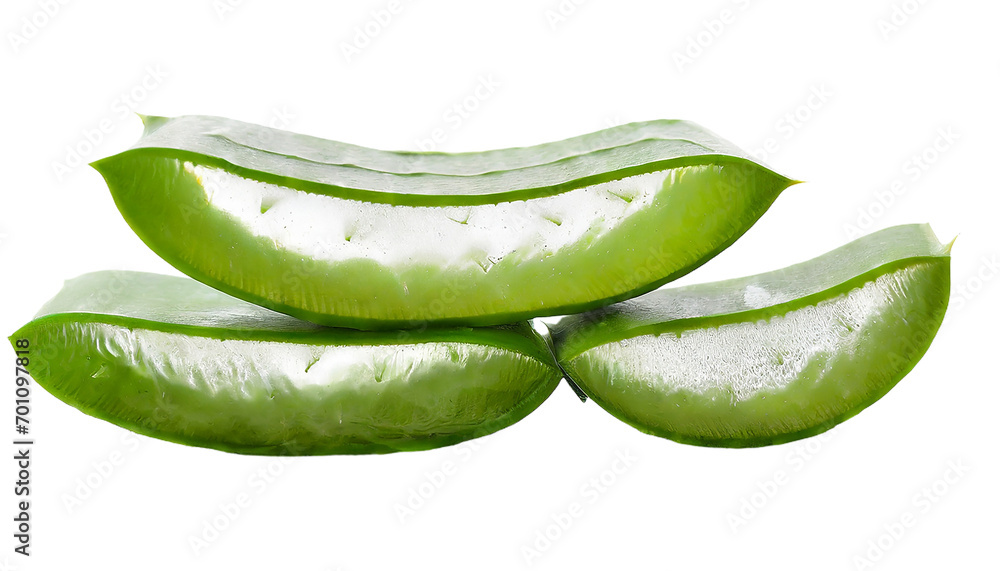 Aloe vera slices isolated on transparent background. Aloe vera is a medicinal plant. Aloe vera slices isolated on transparent background. Aloe vera is a medicinal plant.