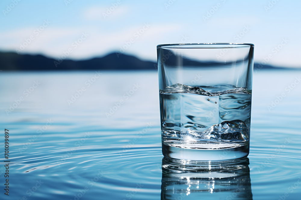 Glass of water, waterglass, water, spring water, water in a glass Glass of water, waterglass, water, spring water, water in a glass