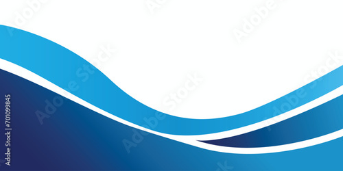 Abstract blue banner background vector. Blue wave banner. Vector illustration
