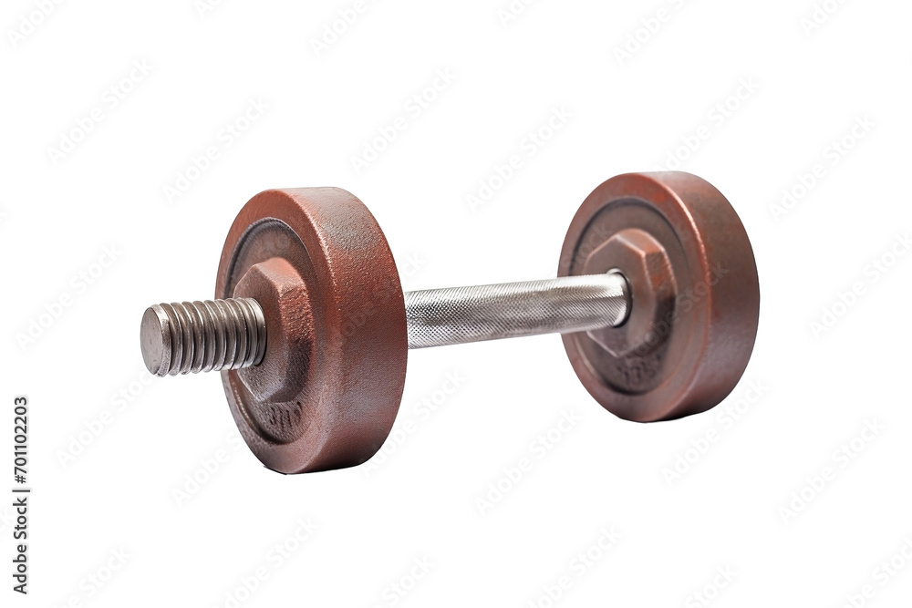 Fototapeta premium dumbbell isolated on white background