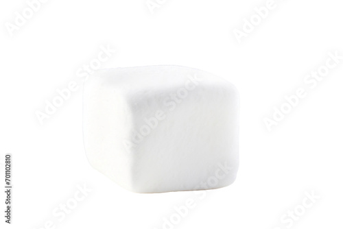 white marshmallow isolated on white