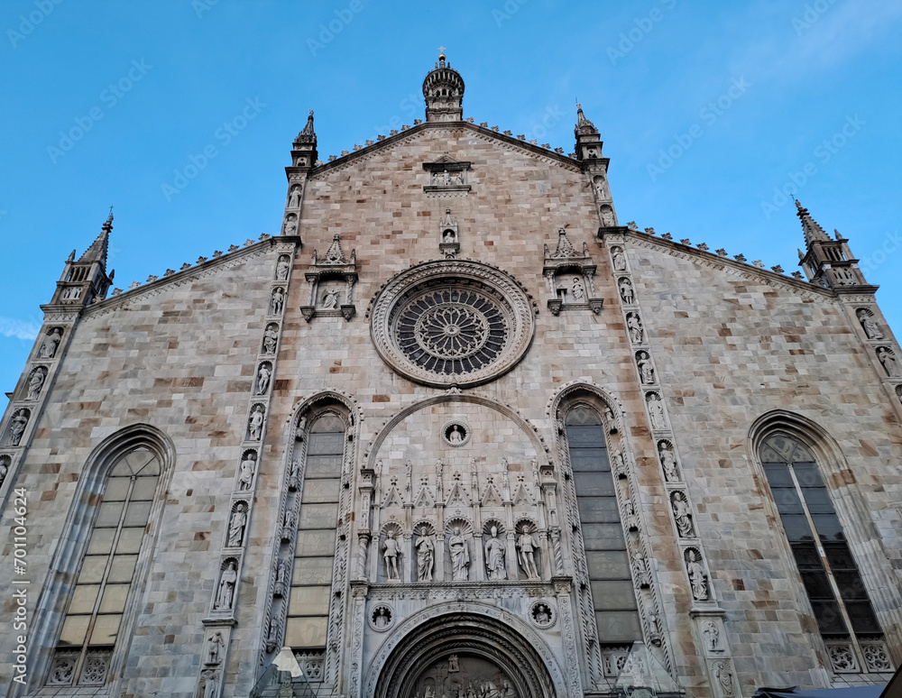 Cathedral in Como. Catholic Cathedral of Santa Maria Assunta Cathedral in Como. Catholic Cathedral of Santa Maria Assunta