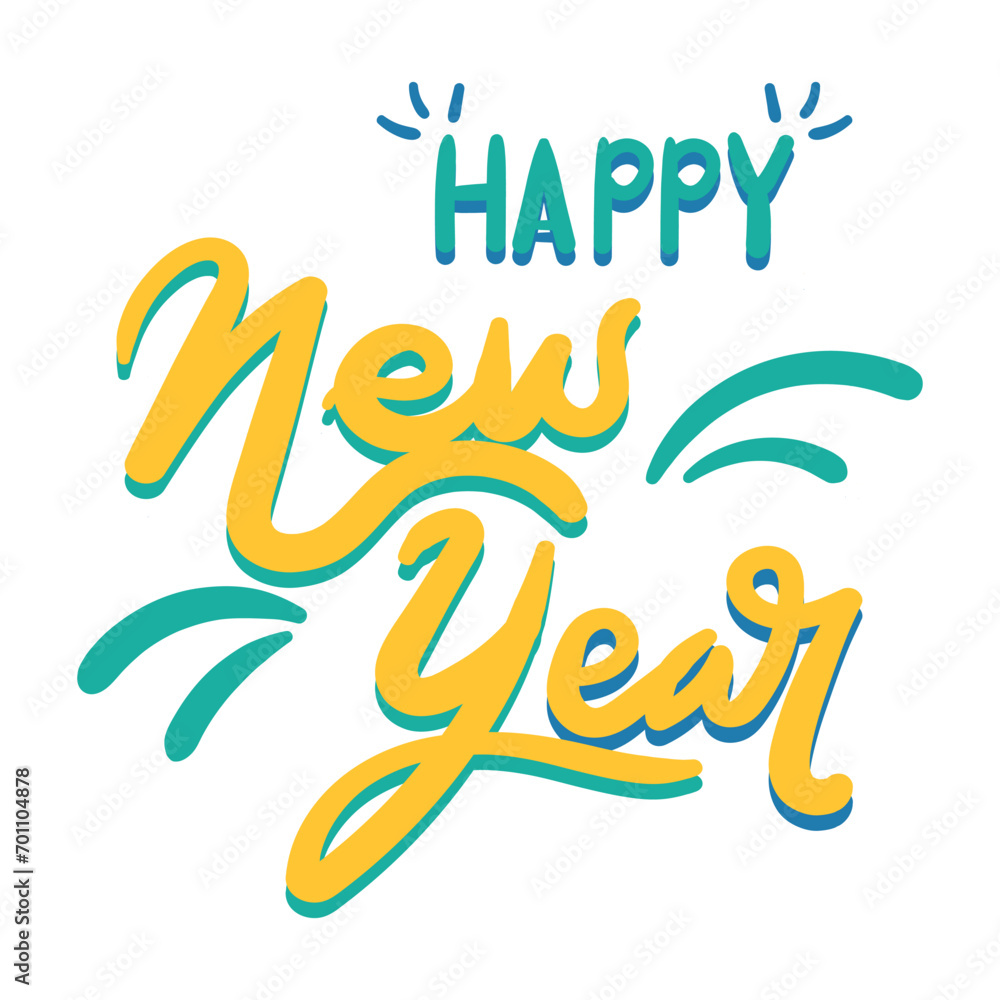 Happy New Year Lettering Happy New Year Lettering