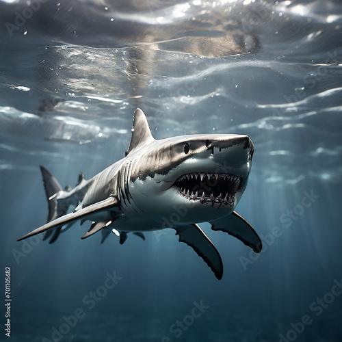 The Great White Shark s Grace and Might generative ai
