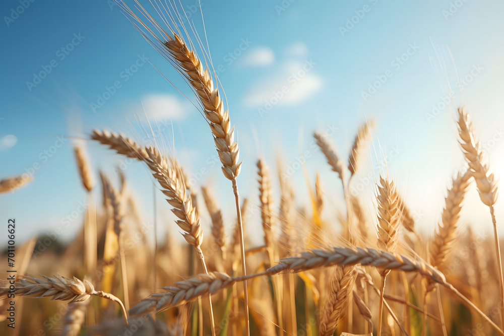 Fototapeta premium wheta field, agriculture, farming, nature, wheat, field