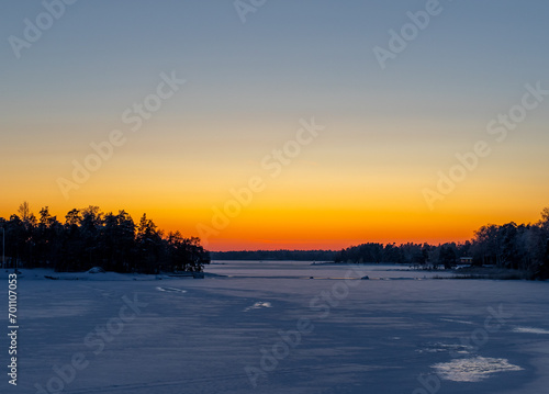 sunset in winter © Juha