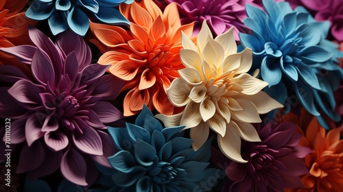 Abstract colorful flower background.