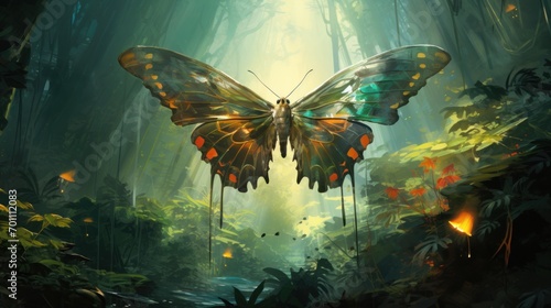 Butterfly in the jungle