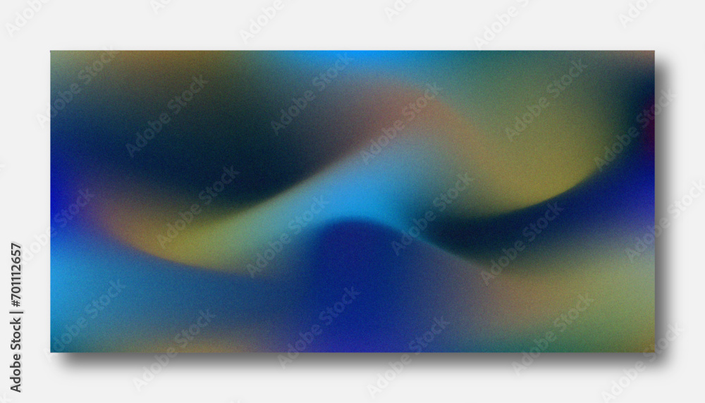 Abstract color gradient modern blurred background and film grain texture template with an elegant