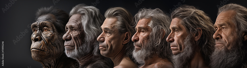 Evolution of human or human deverlopment. Generative AI Evolution of human or human deverlopment. Generative AI