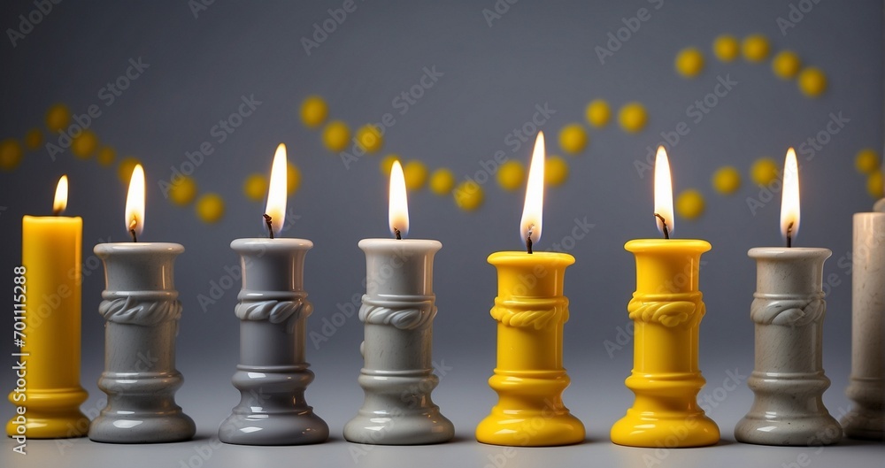 Capture the essence of a consolidation phase in the stock market using a visually compelling pattern of yellow and gray candlesticks in a tight formation against a neutral backdrop -Generative Ai Capture the essence of a consolidation phase in the stock market using a visually compelling pattern of yellow and gray candlesticks in a tight formation against a neutral backdrop -Generative Ai