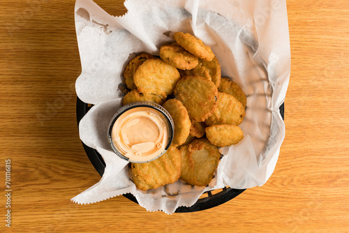 Deep fried pickles