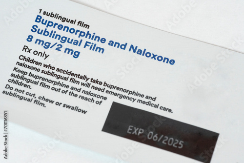 Generic Suboxone Films, Buprenorphine And Naloxone Sublingual Film Package Zoom