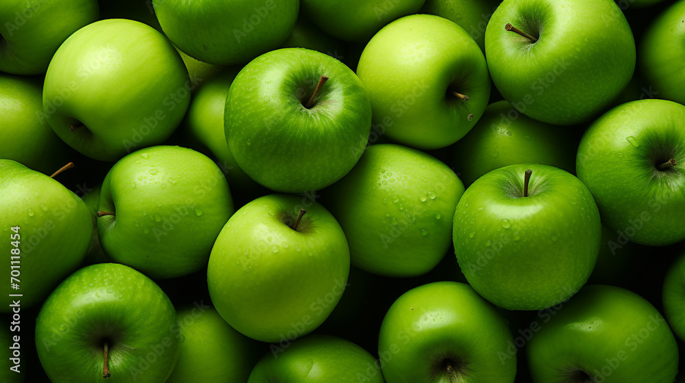 Fresh raw green apples healthy fruit background Fresh raw green apples healthy fruit background
