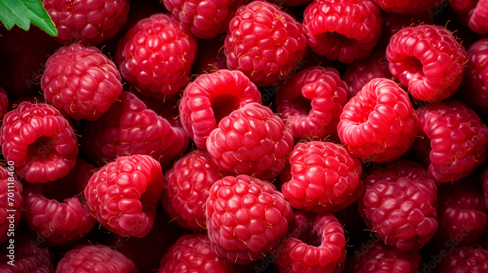 Ripe red raspberry fruit background. Top view. Ripe red raspberry fruit background. Top view.