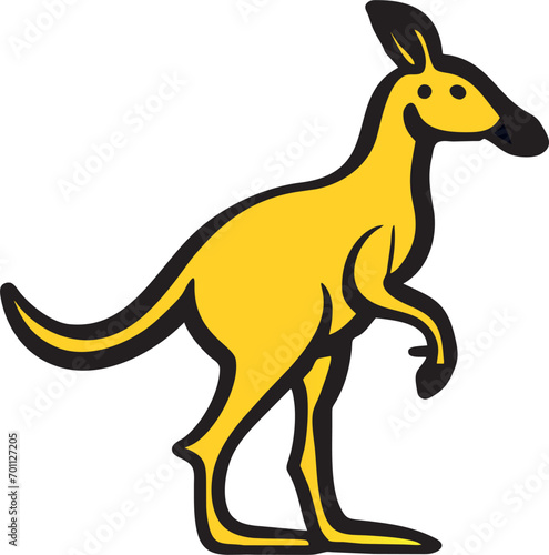 kangaroo  icon doodle fill