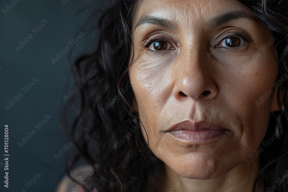 Hispanic woman, closeup Hispanic woman, closeup