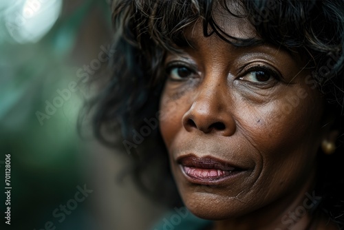 Black woman, closeup