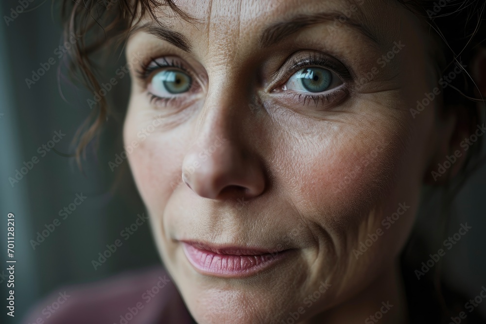 White woman, closeup White woman, closeup
