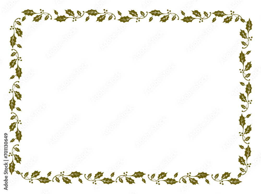 Vector floral leaves frame for your text and picture, frame with floral leaves ornament vector illustration Vector floral leaves frame for your text and picture, frame with floral leaves ornament vector illustration