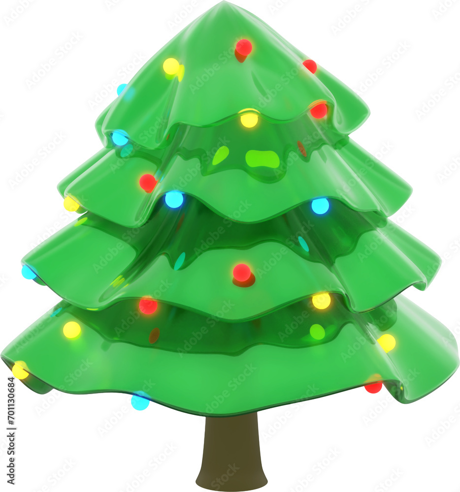 3D illustration Christmas Tree 3D illustration Christmas Tree