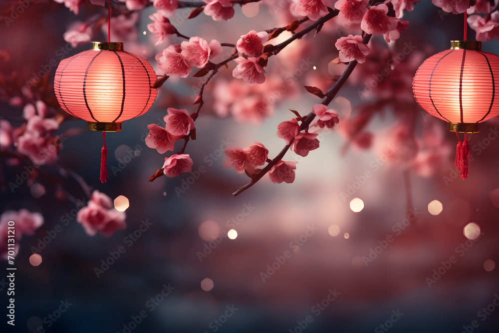 Traditional Chinese new year lantern for celebration