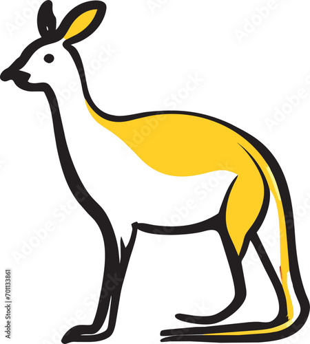 kangaroo  icon doodle fill