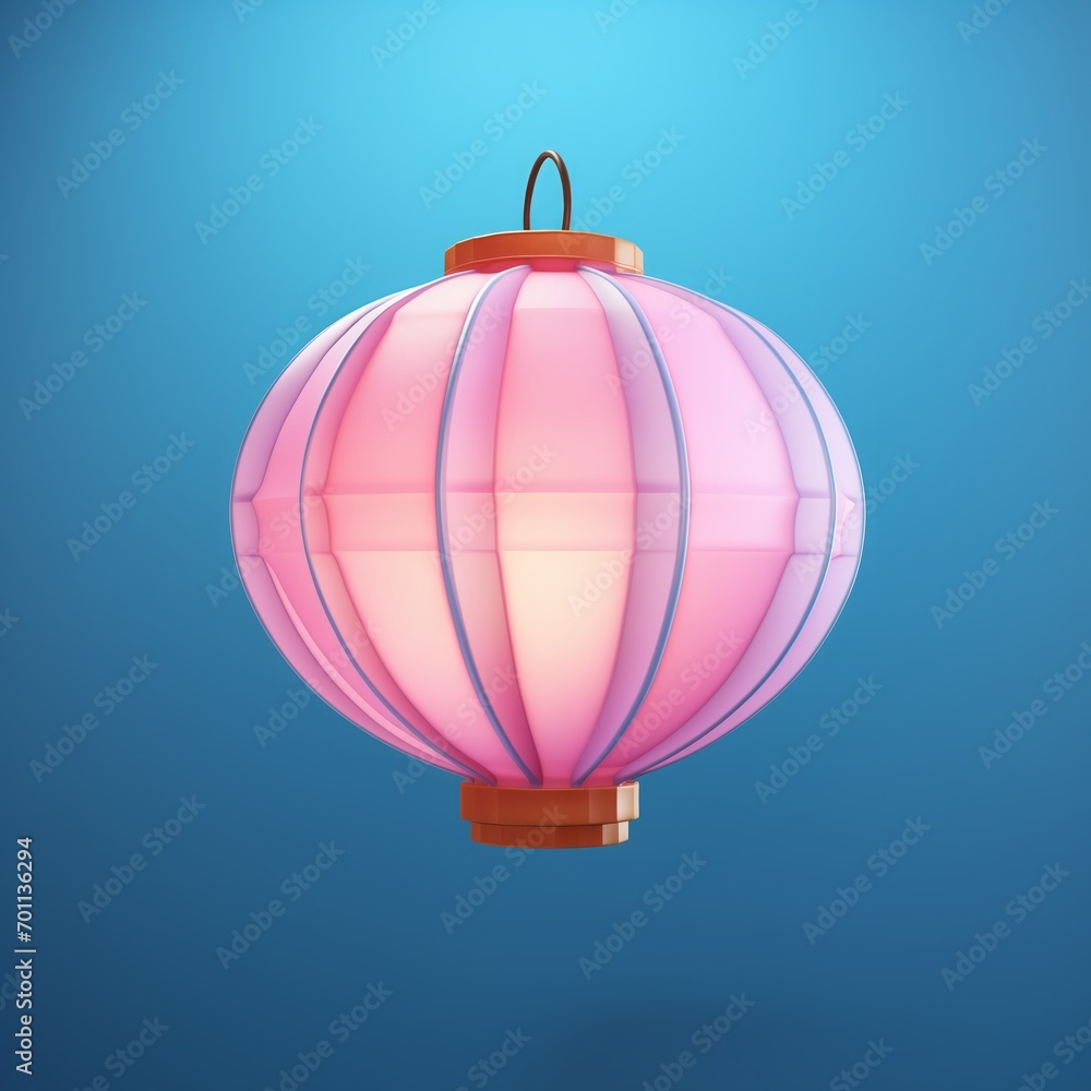 Fototapeta premium paper lantern cute 3d