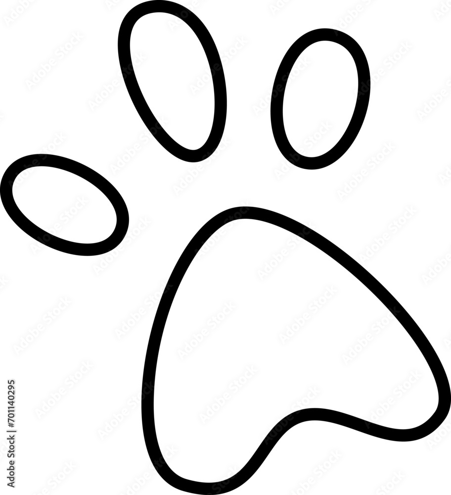 Dog Footprint Outline Dog Footprint Outline