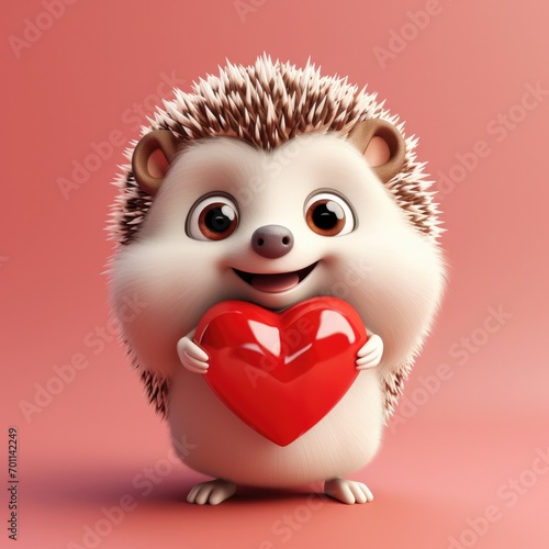 Cute Little Cartoon Hedgeho...