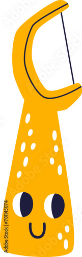 Dental Flossing Tool Character