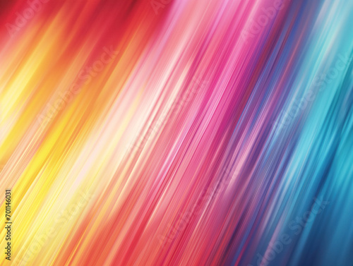 Colorful gradient and vibrant rainbow backdrop created by smooth transitions of iridescent colors on abstract blurred background