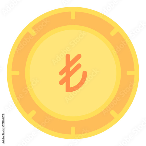 Turkish Lira Icon Design Vector