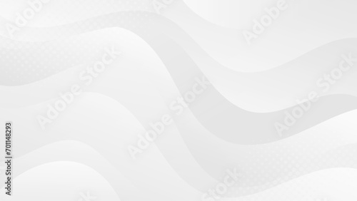 Abstract white Background with Wavy Shapes. flowing and curvy shapes. This asset is suitable for website backgrounds, flyers, posters, and digital art projects.