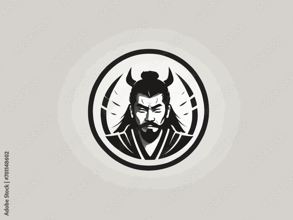 Obraz premium Samurai Logo Design EPS format Very Cool 