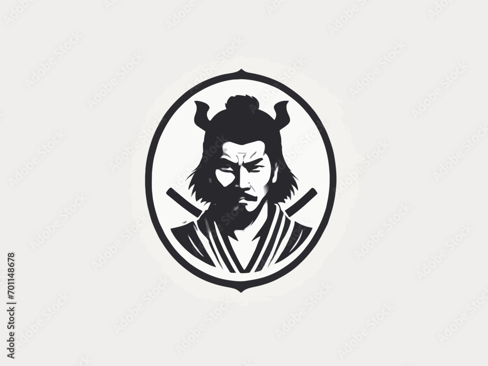 Samurai Logo Design EPS format Very Cool Samurai Logo Design EPS format Very Cool