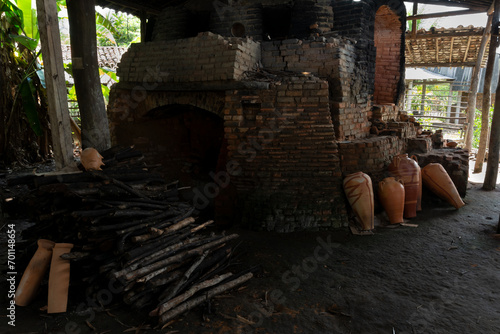 Internal view of a pottery in Maragogipinho, district of the city of Aratuipe, in Bahia. photo
