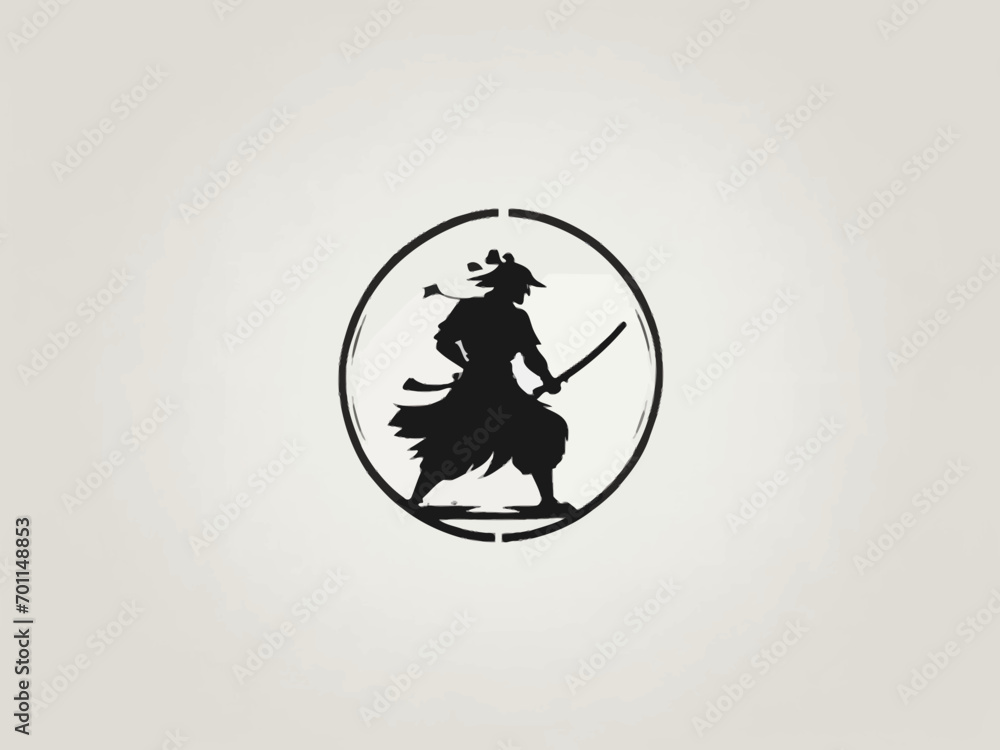 Samurai Logo Design EPS format Very Cool Samurai Logo Design EPS format Very Cool