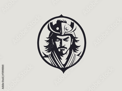 Fototapeta Naklejka Na Ścianę i Meble -  Samurai Logo Design EPS format Very Cool 