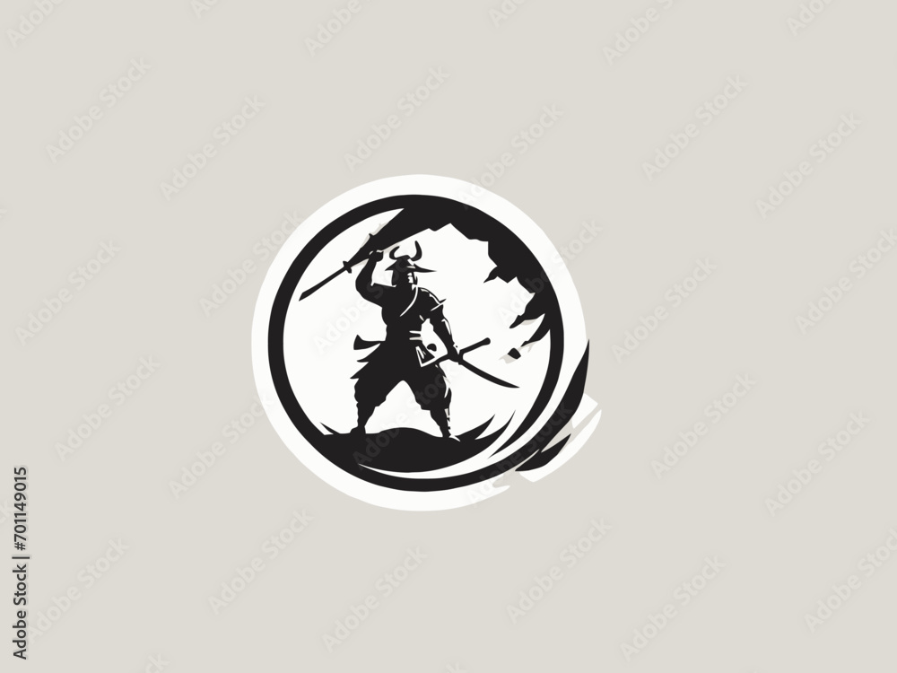Samurai Logo Design EPS format Very Cool Samurai Logo Design EPS format Very Cool